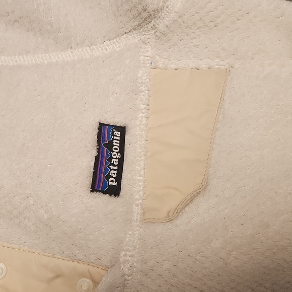 Patagonia Cream Half Zip Fleece Sweater Size XS - Picture 9 of 12